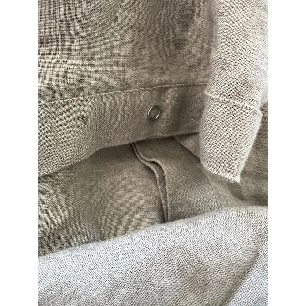 H&M HOME 100% Linen Duvet Cover Queen 88x92” Sage Green
